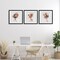 Stupell Industries Floral Dreamscape Portraits 3pc Framed Print Under Glass Set, design by Svetlana Aleynikova